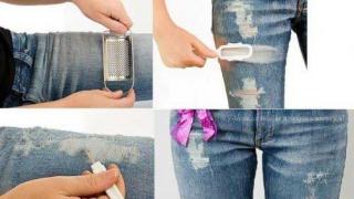 Как можно порвать красиво джинсы, что для этого необходимо